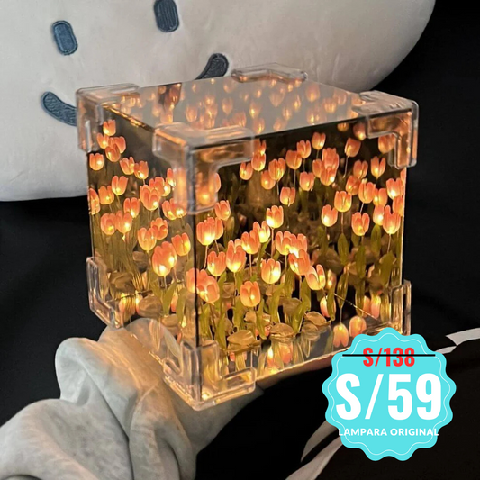 lampara de tulipanes infinitos